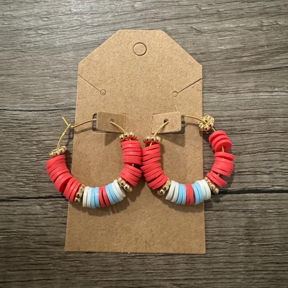 USA Hoop Earrings
